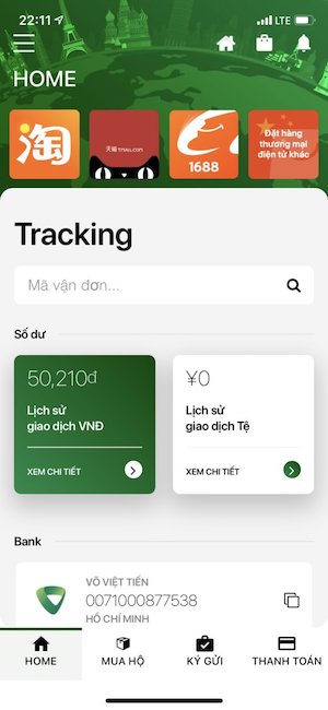 App nhập hàng của Võ Minh Thiên